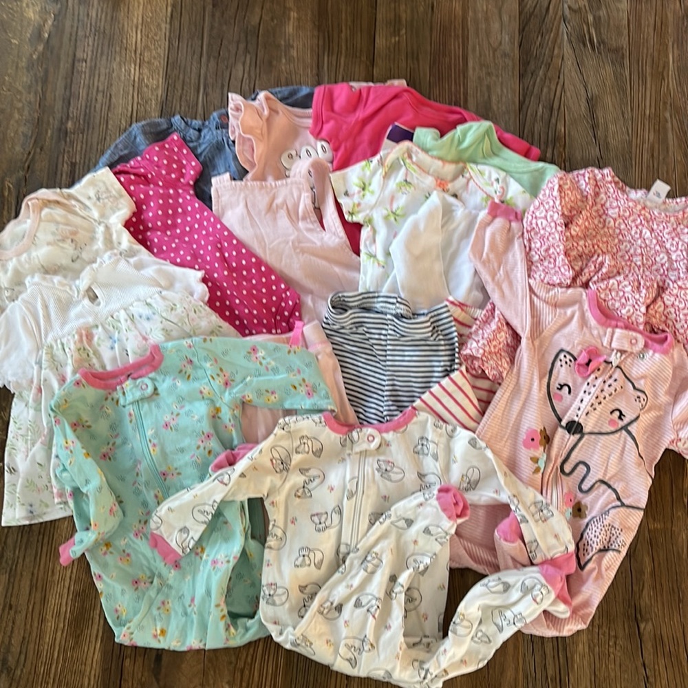 Bundle of Baby Girl Clothes 3-6 months